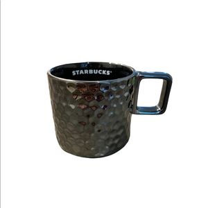 Starbucks Holiday Tea Coffee Mug 2019 Rare Gunmetal Honeycomb Texture 12oz